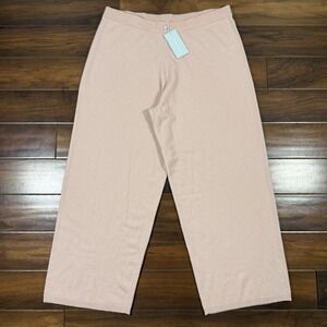 Antonio‎ Melani Women's Size XL Pink Rose Ivonne Cashmere Wide Leg Pull On Pants